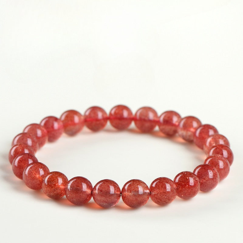 Strawberry Crystal Quartz Bracelet 7A_02