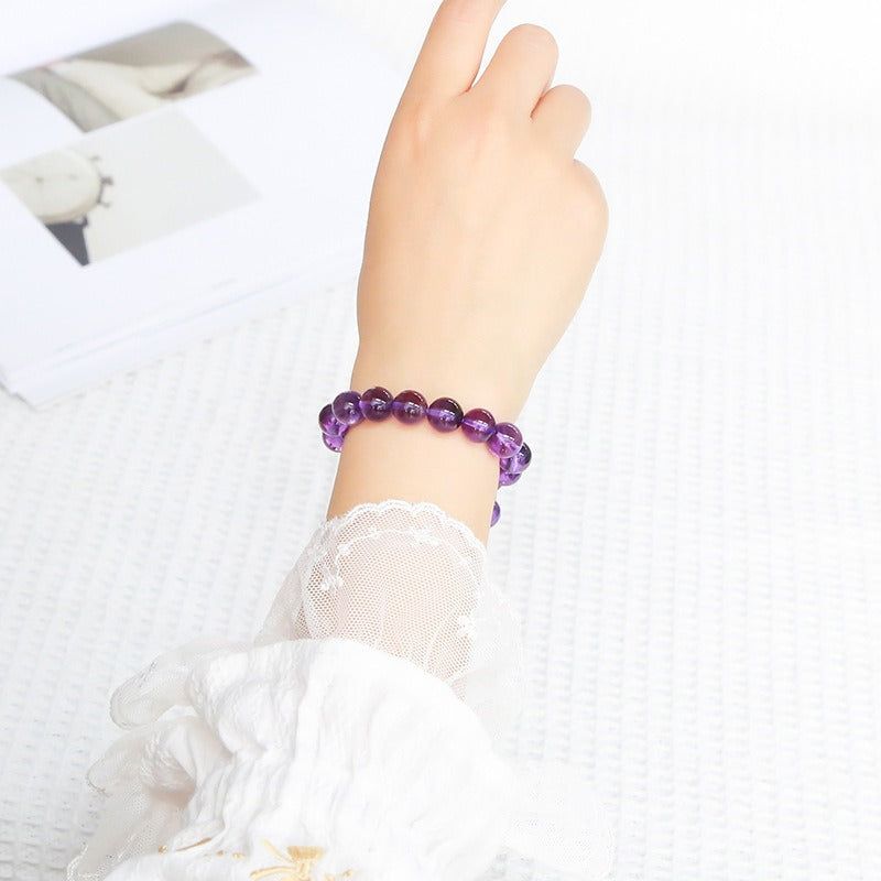 Uruguayan light Amethyst Crystal Bracelet03