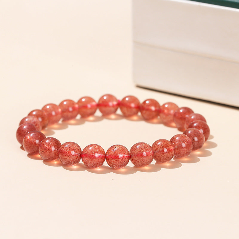 Strawberry Quartz bracelet 6A01