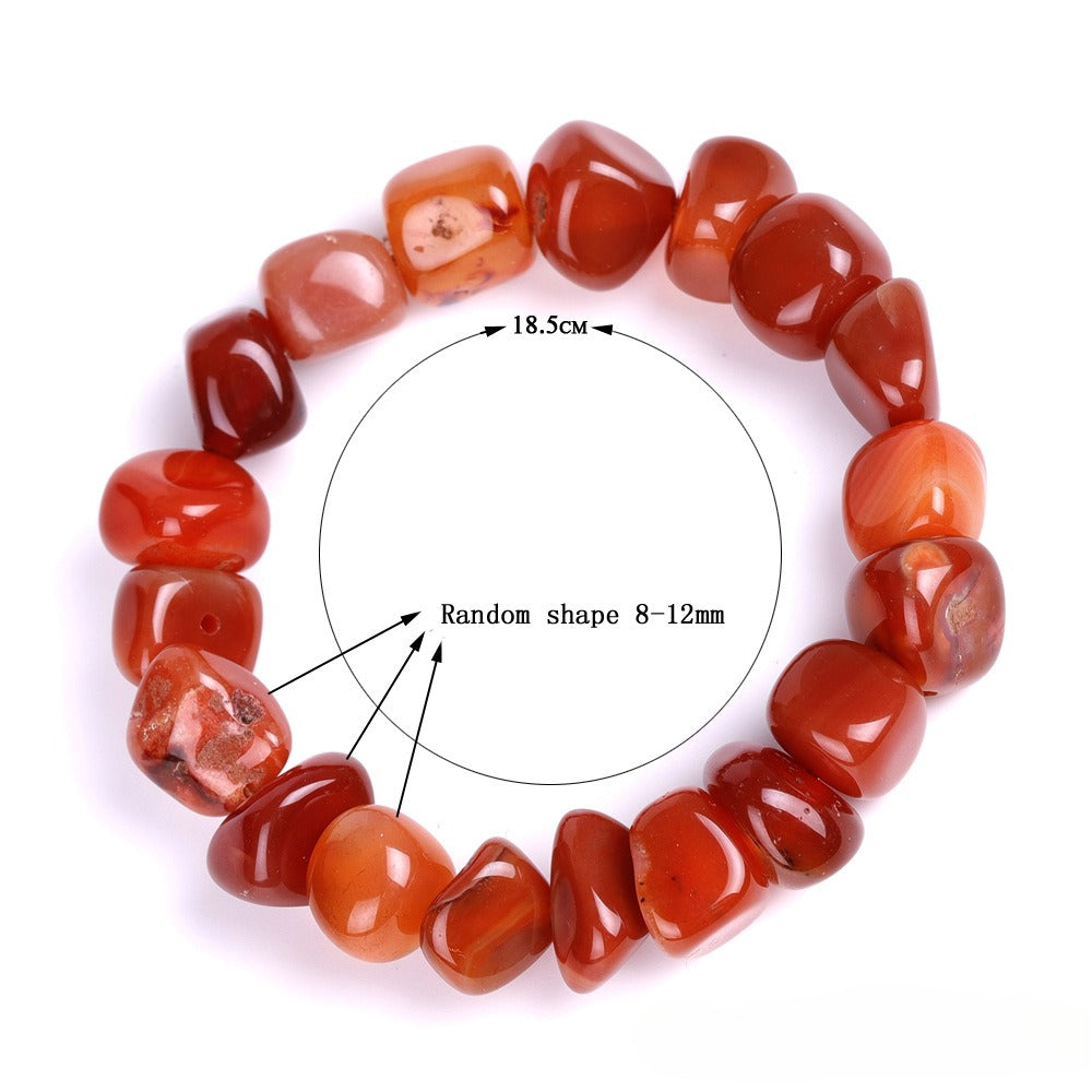 Irregular Red Agate Bracelet04