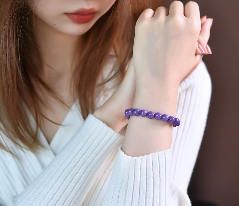 Purple Lepidolite bracelet