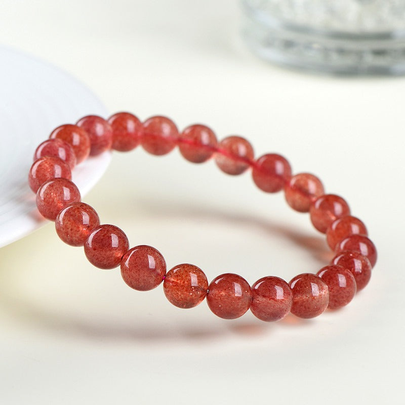 Strawberry Crystal Quartz Bracelet 7A_03