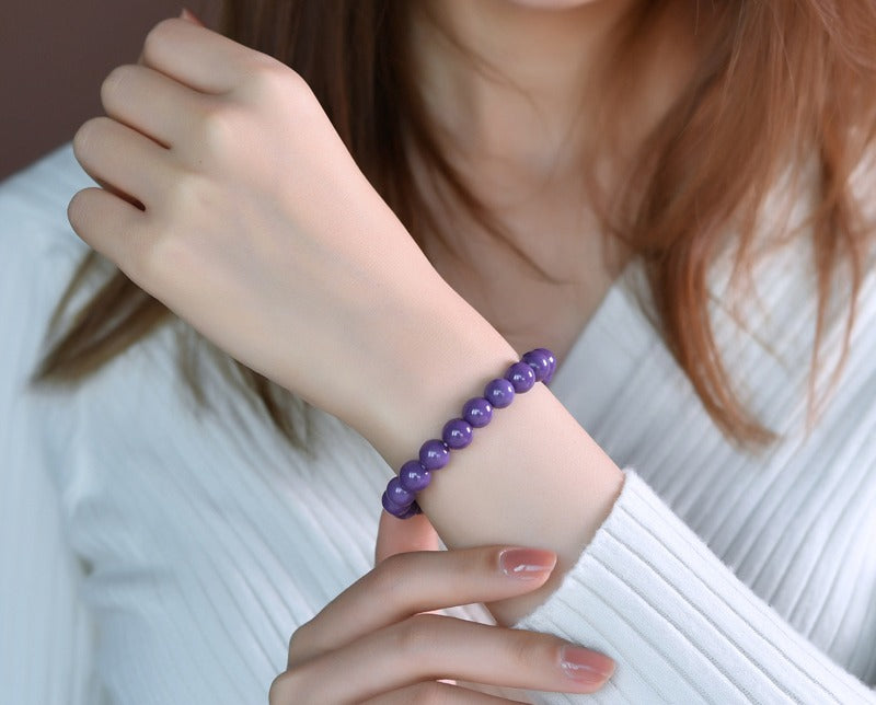 Purple Lepidolite bracelet