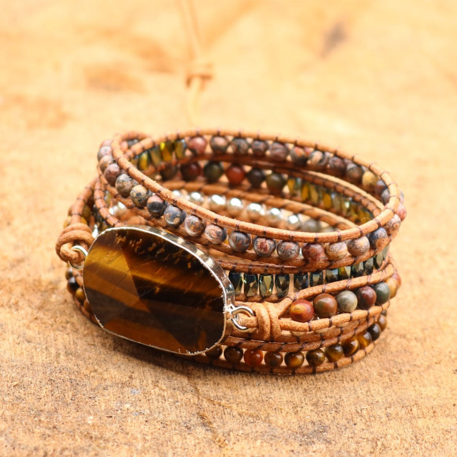 Tiger-eye stone Bohemia Bracelet02