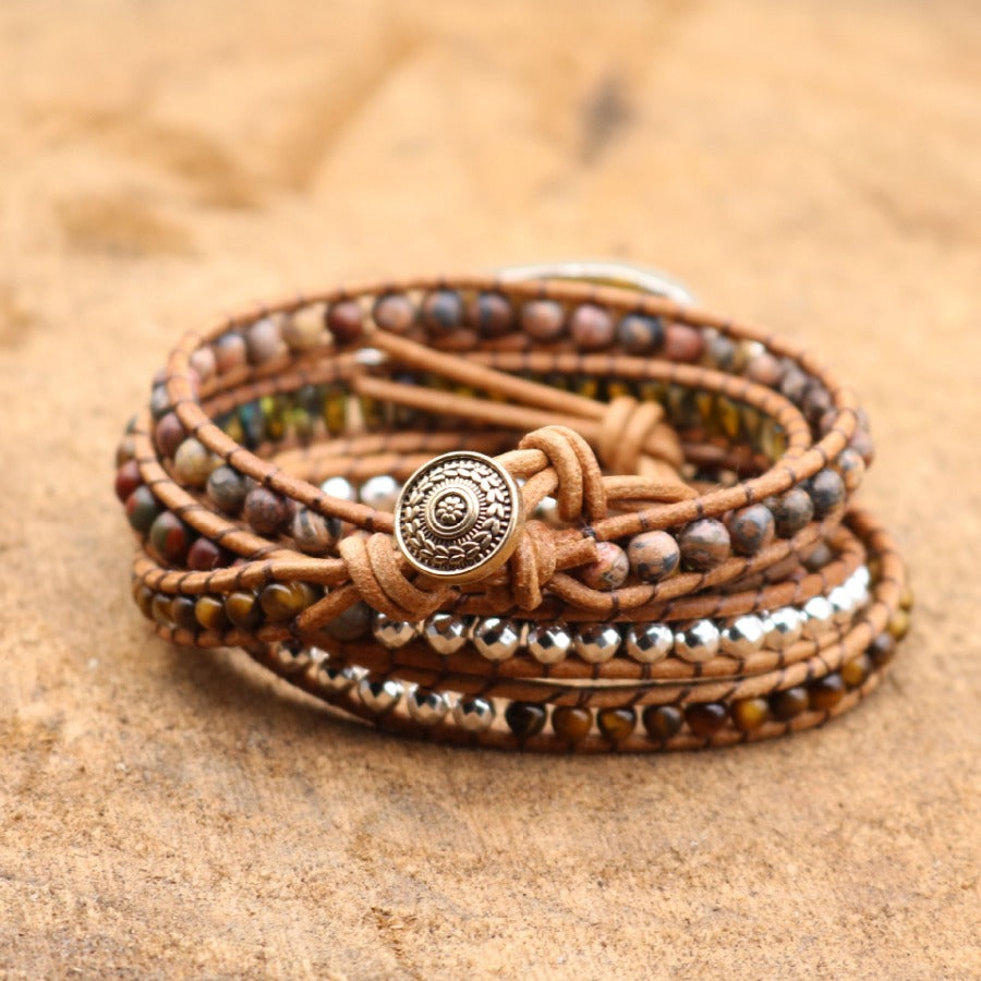 Tiger-eye stone Bohemia Bracelet03