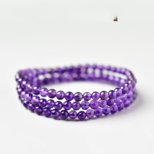 Uruguay Amethyst Bracelet 3 loops01