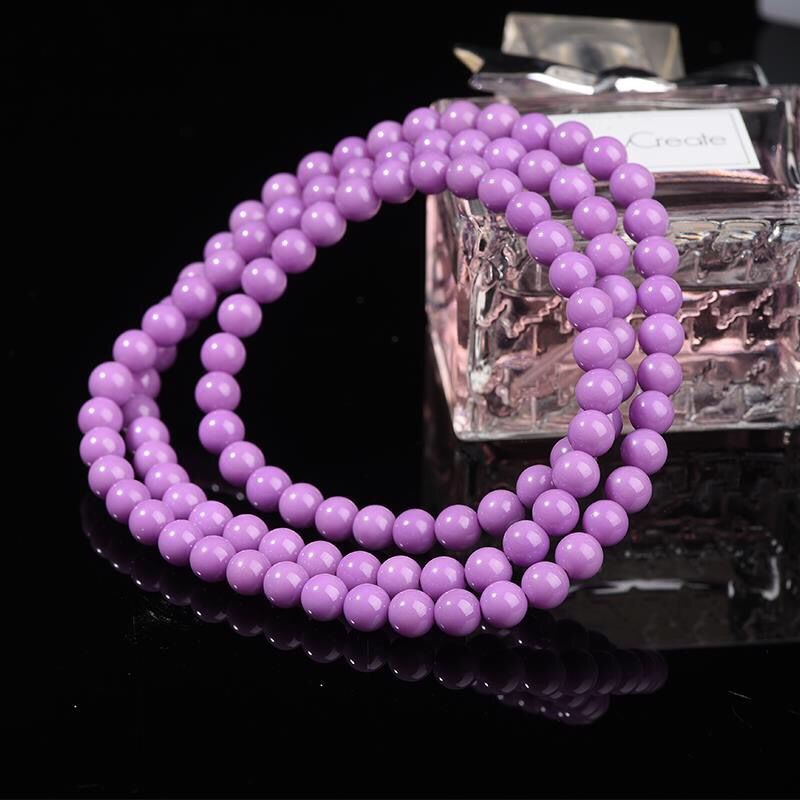 Purple Lepidolite bracelet-3loops