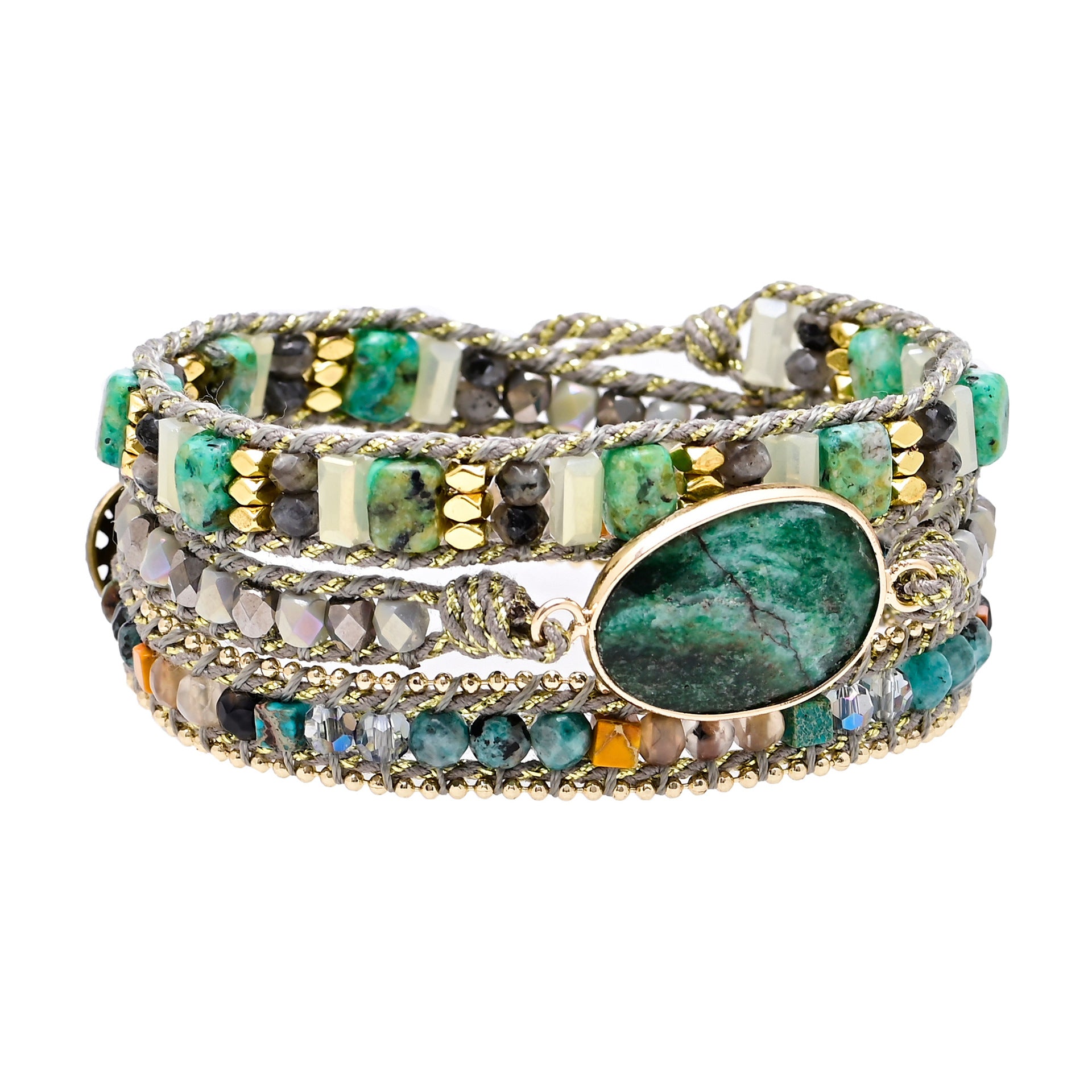 Green_Mica_bohemian Bracelet04