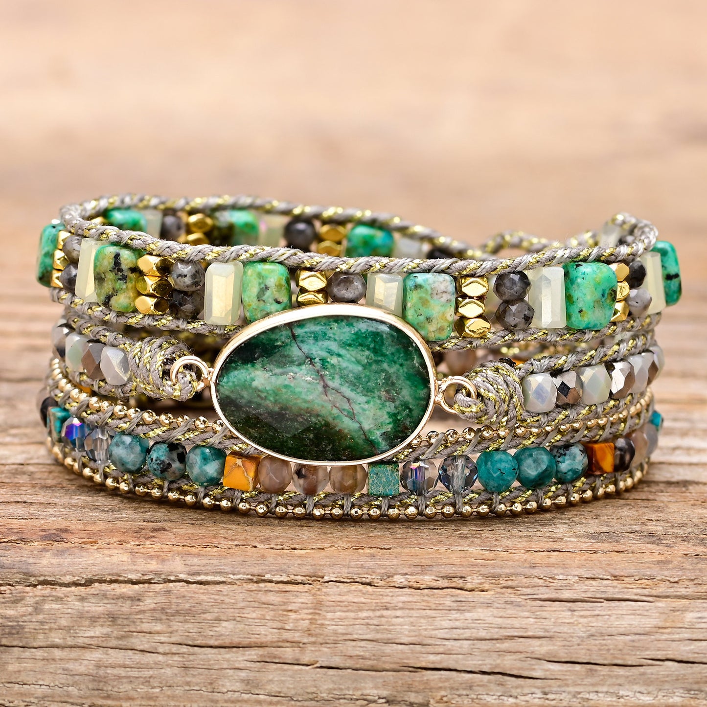 Green_Mica_bohemian Bracelet02