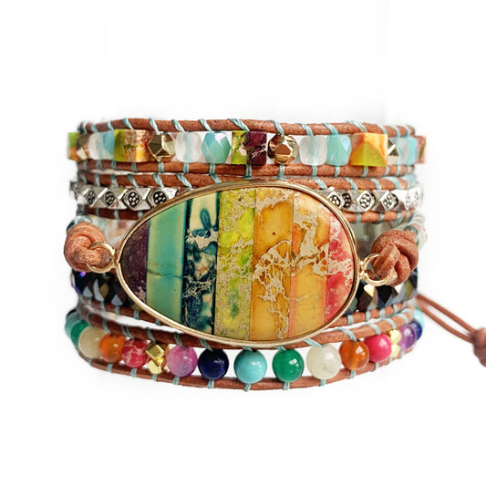 Emperor Stone Beaded Bohemian Bracelet01