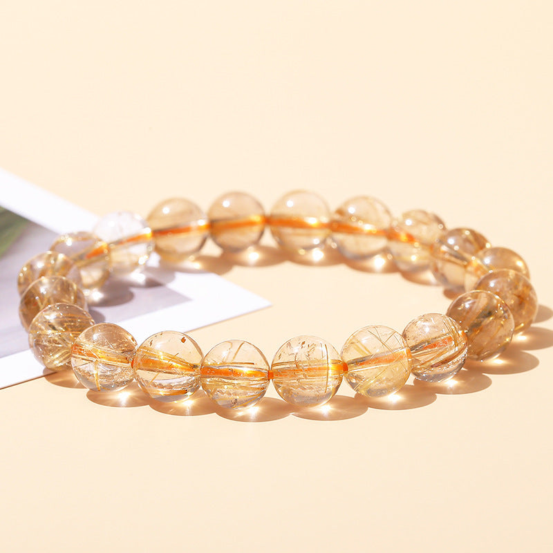 Golden Hair Clear Crystal Bracelet01