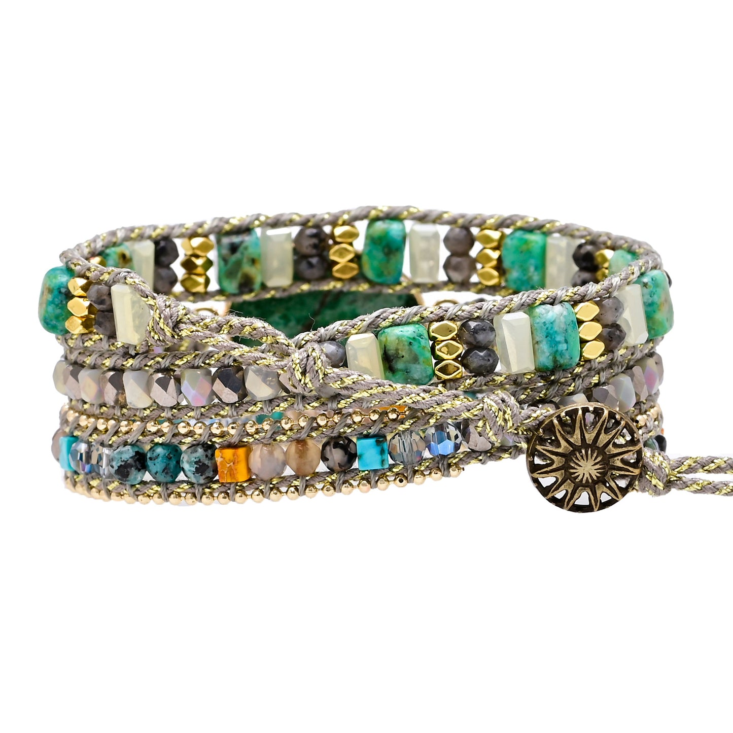 Green_Mica_bohemian Bracelet05